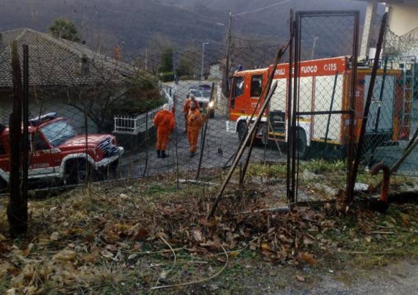 Principio di incendio a Duno