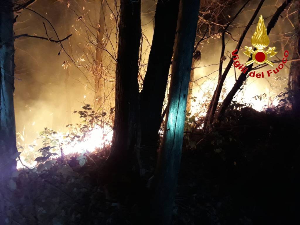 Incendio a Castiglione Olona, 10 gennaio