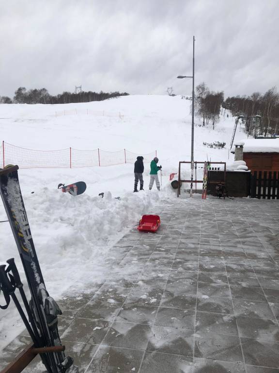 Si scia alla Forcora innevata