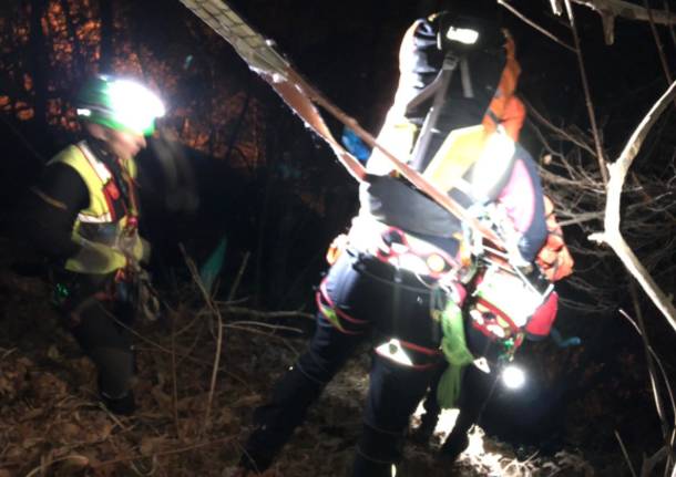 Esercitazione notturna del Soccorso Alpino