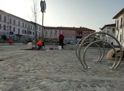 Rastrelliere biciclette piazza vittorio emanuele busto arsizio