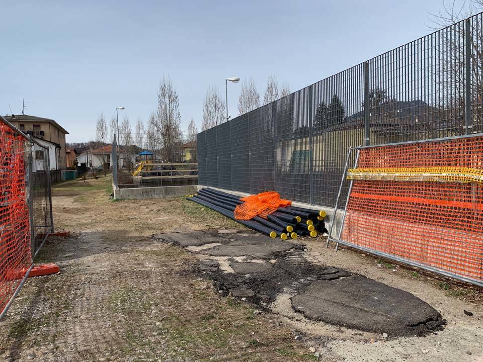 Induno Olona - Il cantiere della nuova caserma dei Carabinieri