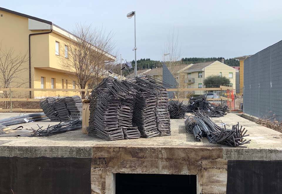 Induno Olona - Il cantiere della nuova caserma dei Carabinieri