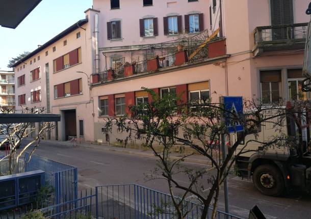 Via Sant’Imerio, al lavoro per riaprire la strada