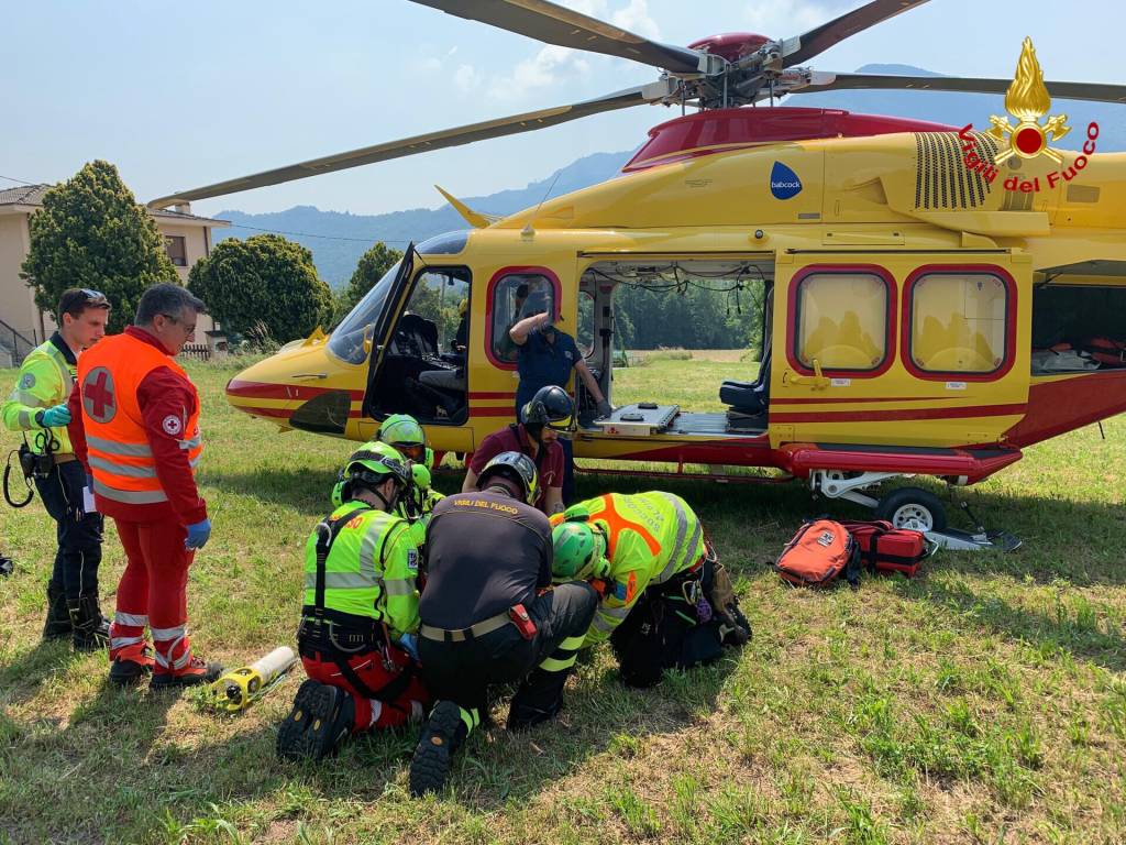 Incidente auto moto sulla statale