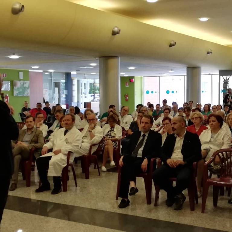 l'assessore Gallera in visita agli ospedali di Varese