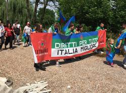 sinti in corteo a Gallarate