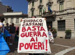 sinti in corteo a Gallarate