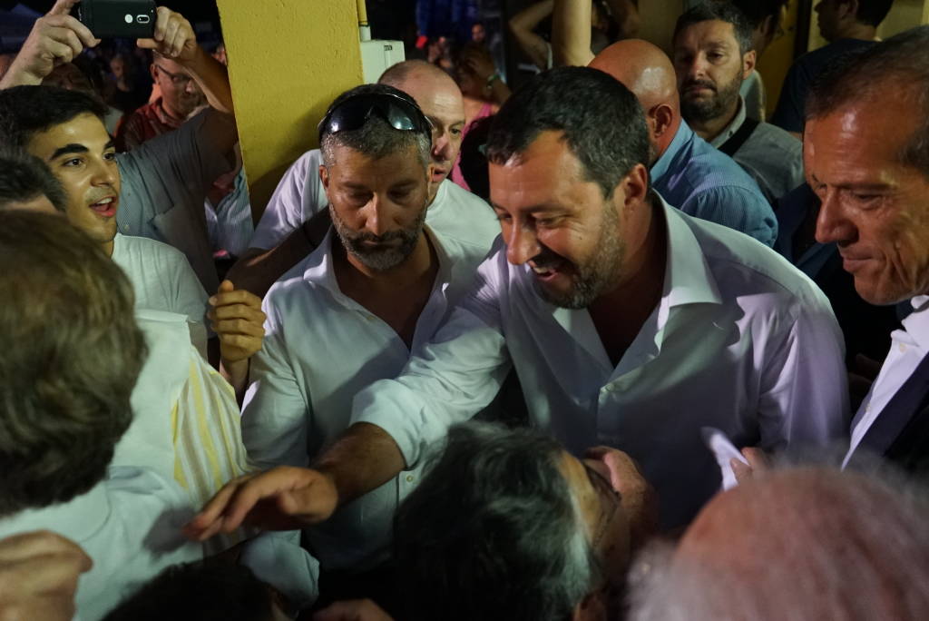 Salvini alla Festa della Lega di Golasecca