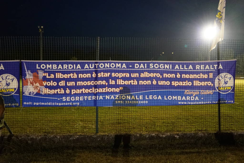 Salvini alla Festa della Lega di Golasecca