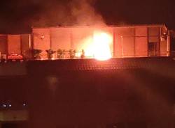 incendio via borgo antico a gallarate