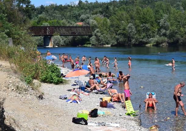 La spiaggia di Oleggio sul Ticino che non ha il divieto di balneazione