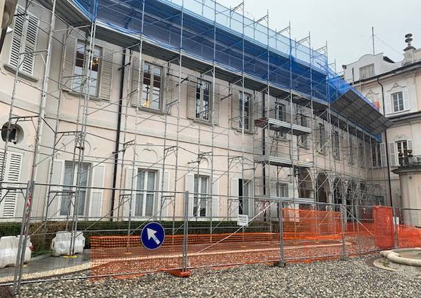 Lavori in corso a Villa Recalcati