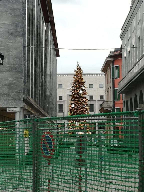 Allestimento albero di Natale 2019 a Varese