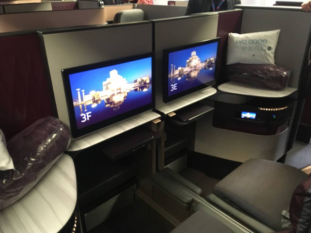 Qsuite Qatar Airways Malpensa