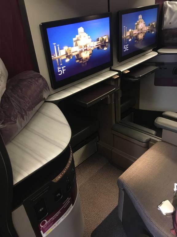 Qsuite Qatar Airways Malpensa