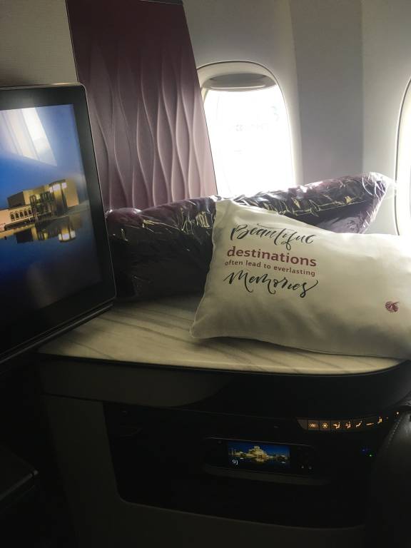 Qsuite Qatar Airways Malpensa