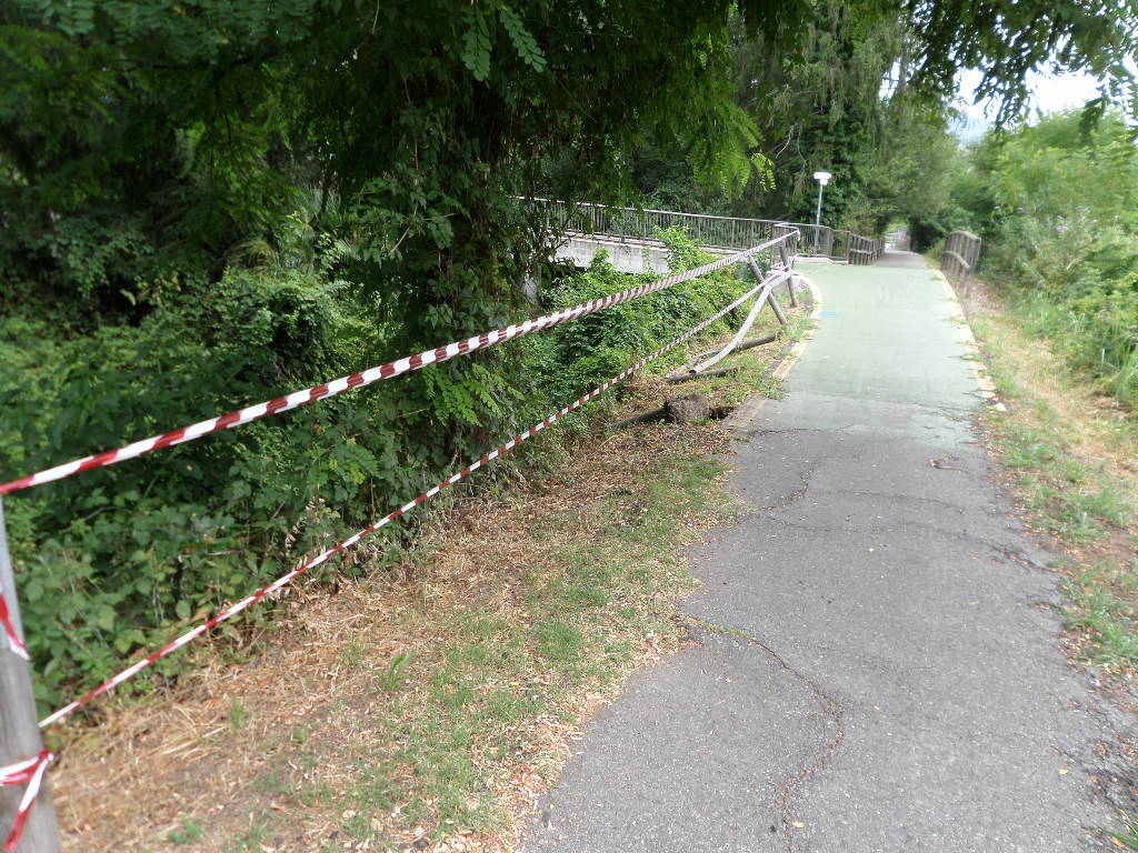 Ciclabile Cuveglio - Luino, gli interventi di ripristino