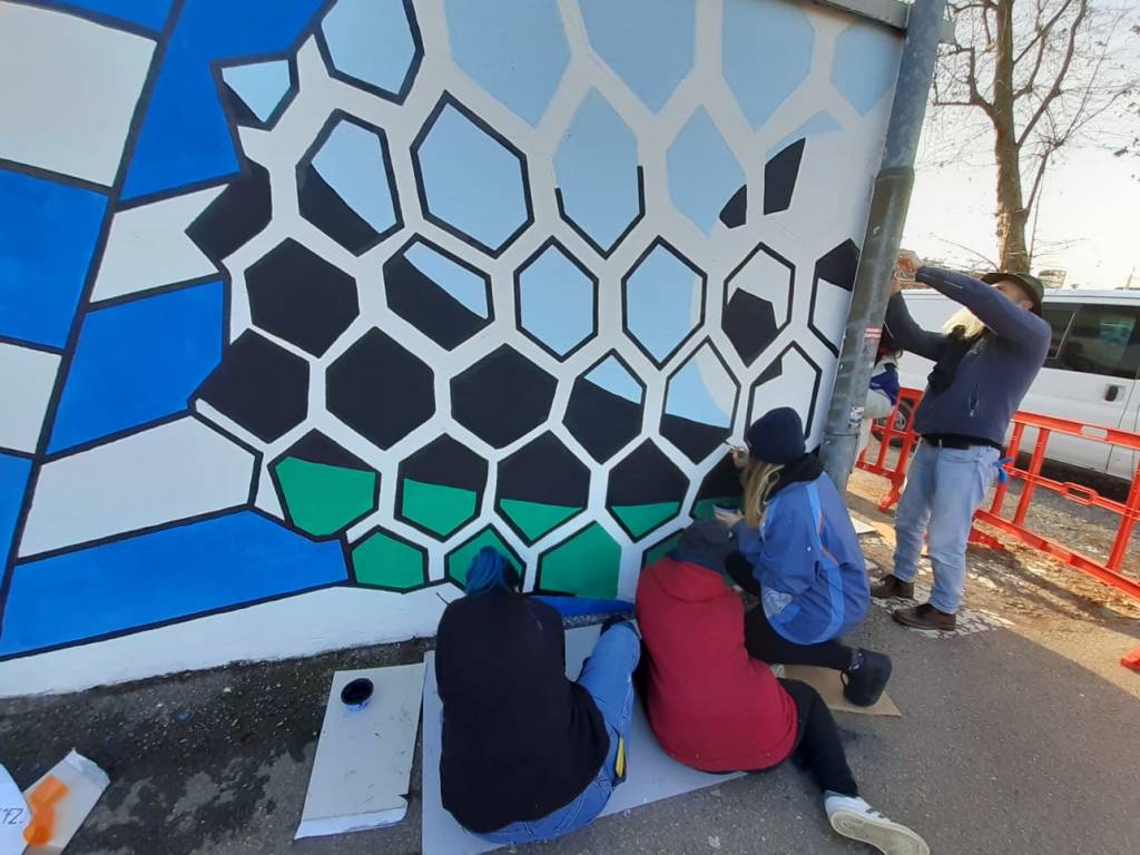 Il nuovo murales allo \"Speroni\"