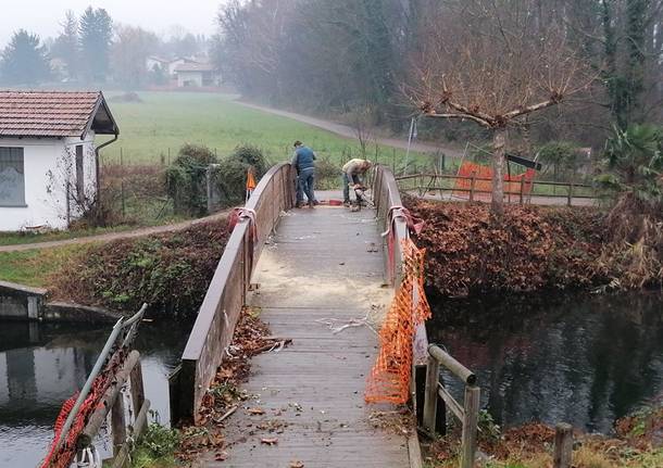 Il ponte sul Bardello se ne va