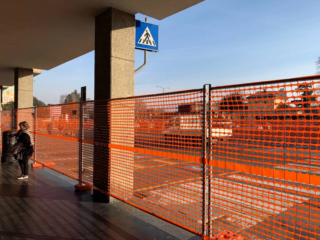 Il cantiere stazioni in viale milano