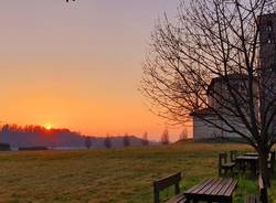 Magico tramonto a Casciago (foto di Clara Comolli)