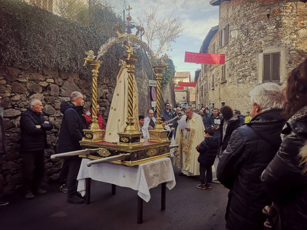 Processione Candelora a Fabiasco