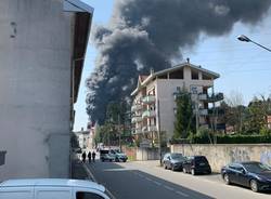 Incendio Ditta Gallazzi SpA di Gallarate.