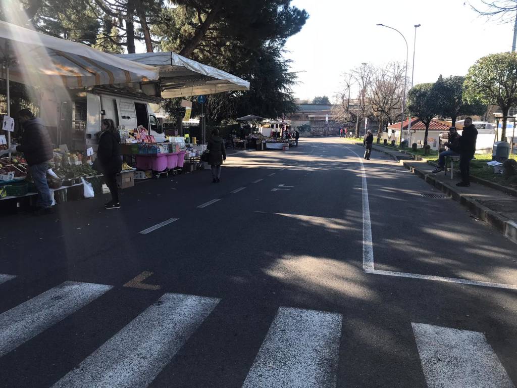 Il mercato di Saronno, deserto