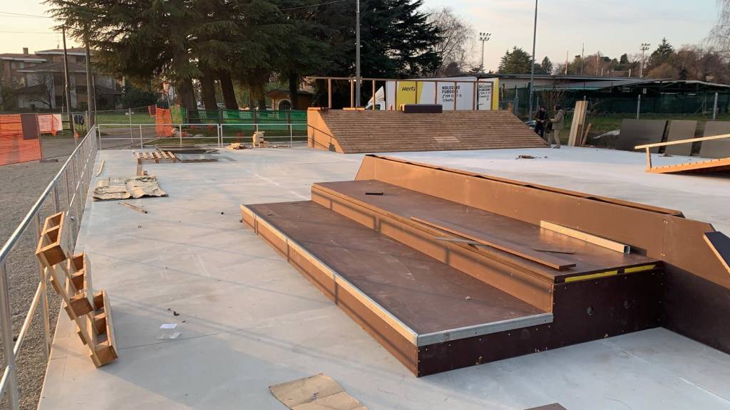 Skate Park Somma Lombardo cantiere