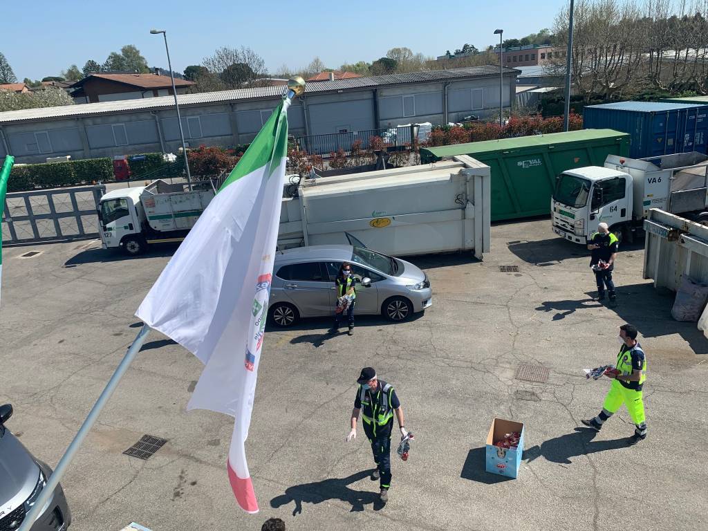 Benedizione di Pasqua per la Protezione Civile Valtinella