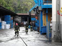 Vigili del Fuoco al lavoro nella fonderia di viale Belforte