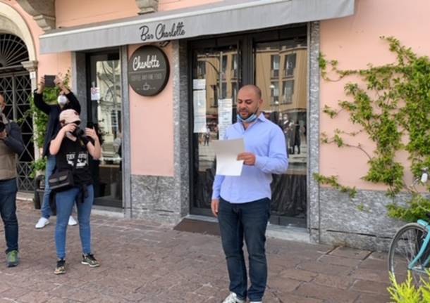 La manifestazione degli esercenti