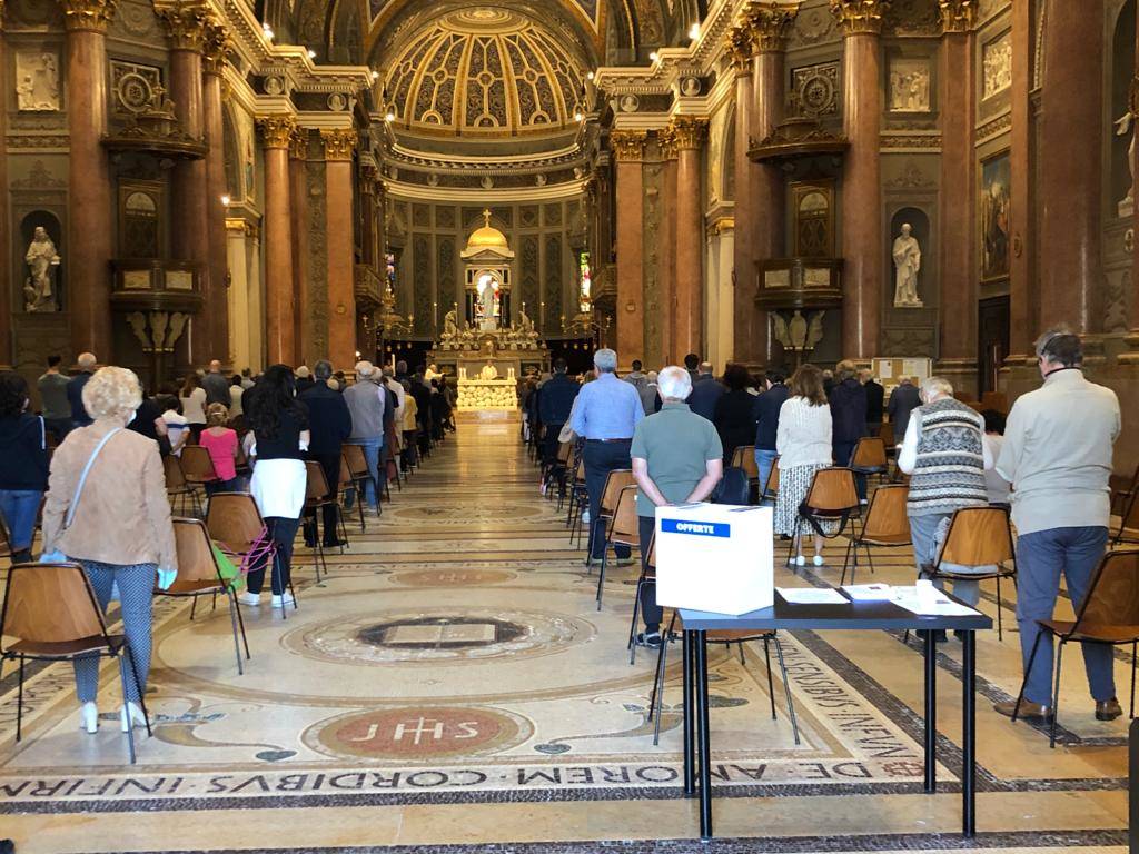 La ripresa delle messe domenicali 