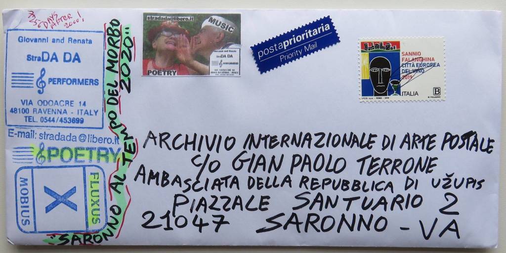 Mail art per raccontare la quarantena vissuta a Saronno