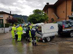 Brusimpiano: il Trallo esce dagli argini, arriva la Potezione civile