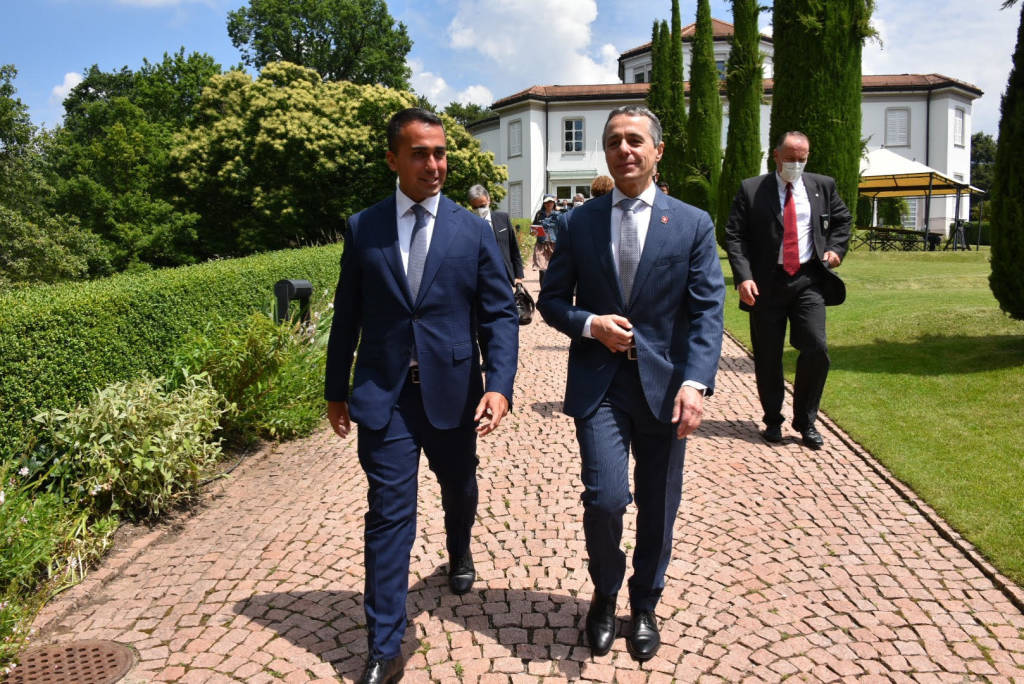 Incontro in Canton Ticino tra i ministri Cassis - Di Maio - Foto di Christian Righinetti