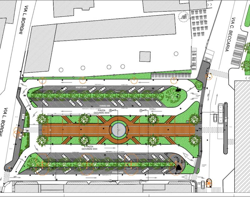 Progetto piazza Giovanni XXIII Gallarate stazione