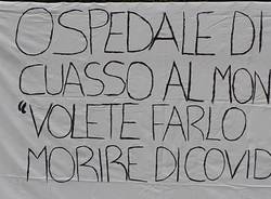 Cuasso al Monte - Striscioni per l'ospedale