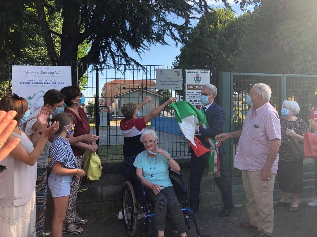 Limbiate: inaugurato il primo parco inclusivo, intitolato alla volontaria Bruna Barzaghi