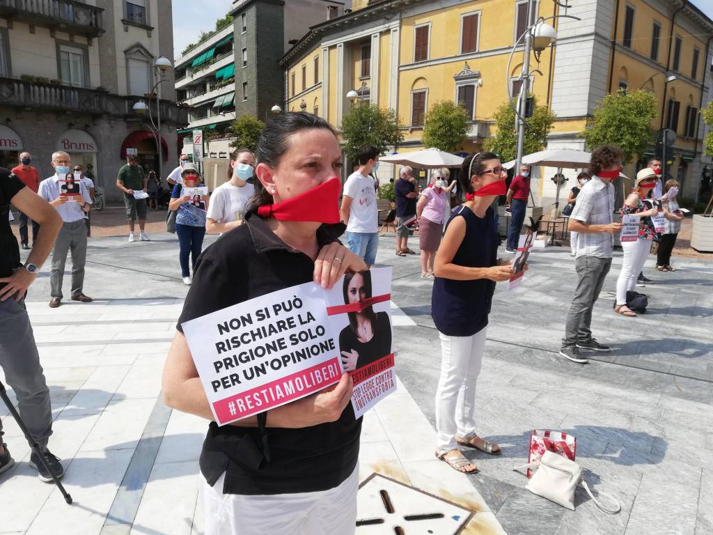 Manifestazione contro il ddl Zan sull’omotransfobia