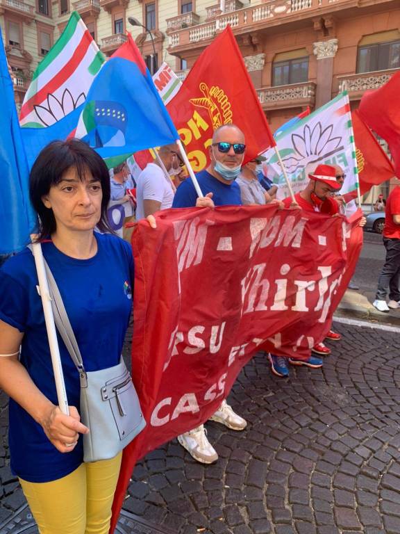 Manifestazione Whirlpool a Napoli