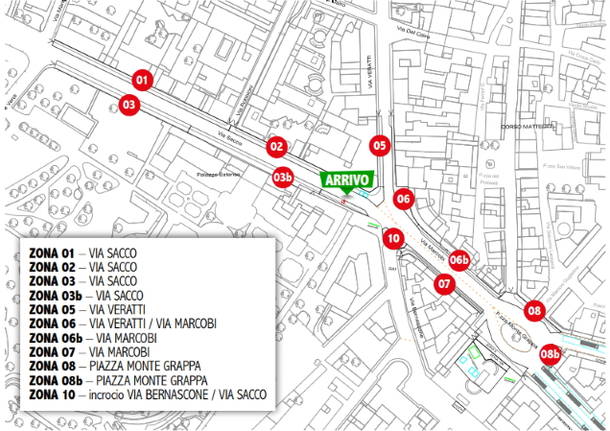 planimetria zone bianche arrivo grande trittico lombardo