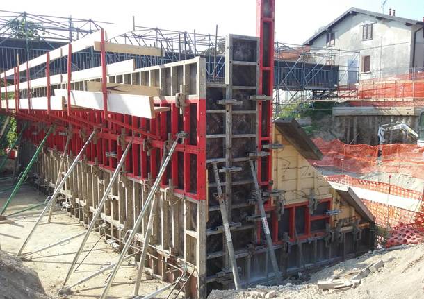 ponte di via Giordani a Varese: lavori in corso