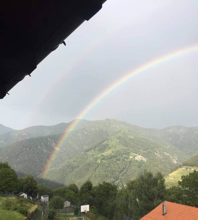 Veddasca: doppio arcobaleno