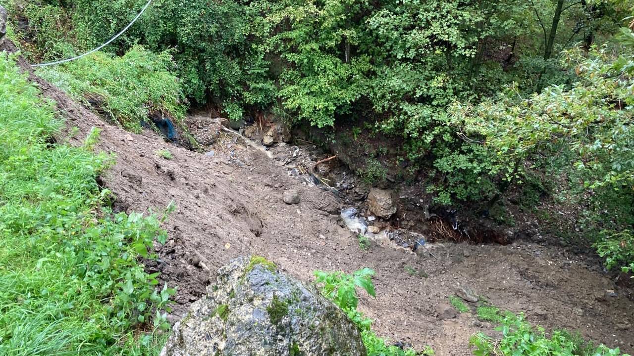 Maccagno, le foto delle zone alluvionate