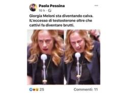 scontro social tra paola pessina e giorgia meloni