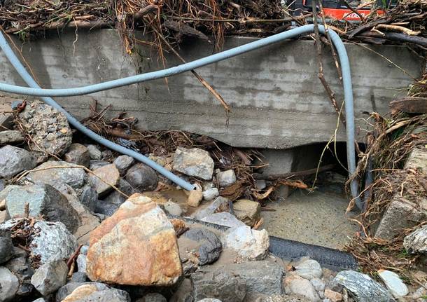 Alluvione, la situazione a Luvinate venerdì mattina