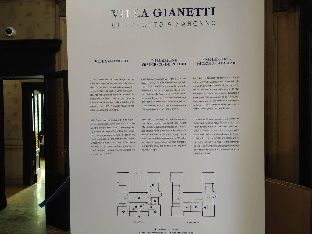 Inaugurata a Villa Gianetti la collezione dedicata a Giuditta Pasta. Presente anche Fontana