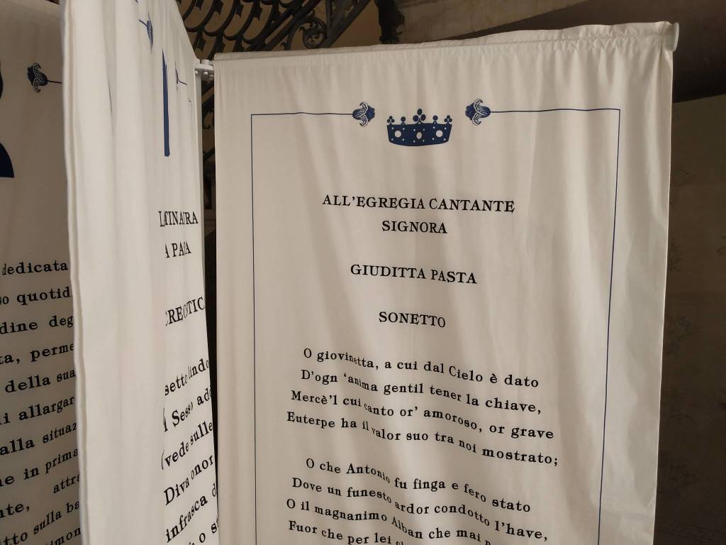 Inaugurata a Villa Gianetti la collezione dedicata a Giuditta Pasta. Presente anche Fontana